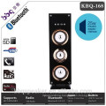 BBQ 25W 3000mAh build-in battery Wooden Tower Bluetooth Speakers USB FM Radio Best Remote control